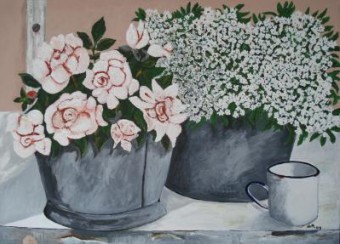 Teiltje met bloemen Teiltje met bloemen
