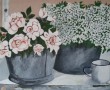 Teiltje met bloemen Kunstwerk Teiltje met bloemen