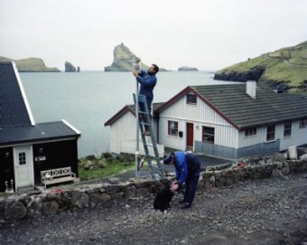 Faroer eilanden 10 straatwerkers