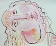 jong meisje Kunstwerk jong meisje