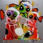 3x kalf Kunstwerk 3x kalf