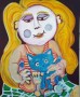 Goedemorgen meisje Kunstwerk Goedemorgen meisje
