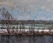 eemzicht in de winter Kunstwerk eemzicht in de winter