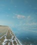 schuim op het strand Kunstwerk schuim op het strand