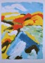 Blue mountain Kunstwerk Blue mountain