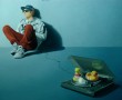 Stilleven met voorbijganger: Bo Kunstwerk Stilleven met voorbijganger: Bo