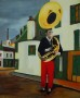 boy with tuba Kunstwerk boy with tuba