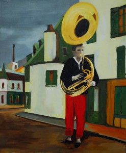 boy with tuba boy with tuba