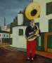 boy with tuba Kunstwerk boy with tuba