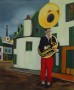 boy with tuba Kunstwerk boy with tuba