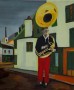 boy with tuba Kunstwerk boy with tuba