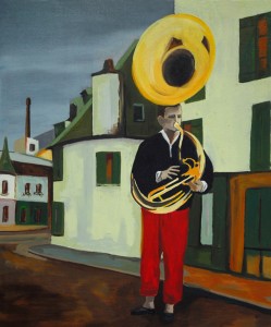 boy with tuba boy with tuba