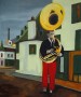 boy with tuba Kunstwerk boy with tuba