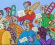 Straatmuzikanten Kunstwerk Straatmuzikanten