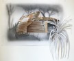 hut van pallets Kunstwerk hut van pallets