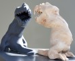 Draak steken met Kunstwerk Draak steken met