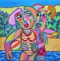Ons zandstrand Kunstwerk Ons zandstrand