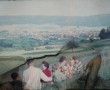 Blick auf Veckerhagen 1958/ me Kunstwerk Blick auf Veckerhagen 1958/ me