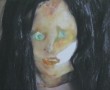 Waarnemer meisje Kunstwerk Waarnemer meisje