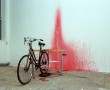 handeling fietsen Kunstwerk handeling fietsen