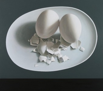 Schilderij met twee eieren Schilderij met twee eieren