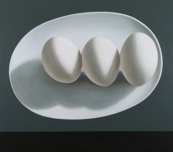 Schilderij met drie eieren Schilderij met drie eieren