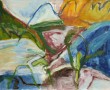 'Zondagmiddag' - groot abstract landschap Kunstwerk 'Zondagmiddag' - groot abstract landschap