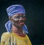 oudere vrouw, Malawi Kunstwerk oudere vrouw, Malawi