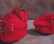 Rode paprika's Kunstwerk Rode paprika's
