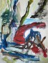 'Printemps au Cousin' - groot abstract-impressionistisch schilderij Kunstwerk 'Printemps au Cousin' - groot abstract-impressionistisch schilderij