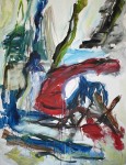 'Printemps au Cousin' - groot abstract-impressionistisch schilderij 'Printemps au Cousin' - groot abstract-impressionistisch schilderij