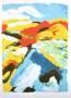 Blue mountain blue Kunstwerk Blue mountain blue
