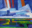 zomeravond op het wad Kunstwerk zomeravond op het wad