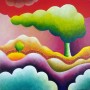 Twee bomen Kunstwerk Twee bomen