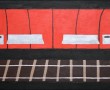 Rood perron Kunstwerk Rood perron