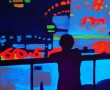 Verlichte stad Kunstwerk Verlichte stad