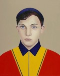 Portret met geel rood jasje