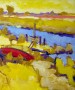 Reitdiep in de zomer Kunstwerk Reitdiep in de zomer