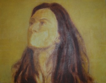 ''Self portrait with tape'' ''Self portrait with tape''