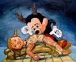 Mickey and Doll Kunstwerk Mickey and Doll