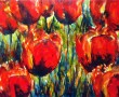 Kunstwerk rode tulpen, extra groot-2