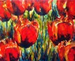 rode tulpen, extra groot-2 Kunstwerk rode tulpen, extra groot-2
