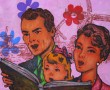 Happy Family. Het strand & het lied van de zee. Kunstwerk Happy Family. Het strand & het lied van de zee.
