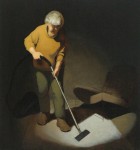 Stofzuigende vrouw Stofzuigende vrouw