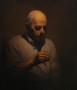 Man met borrel 3 Kunstwerk Man met borrel 3