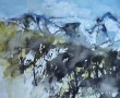 de Franse Alpen  Kunstwerk de Franse Alpen
