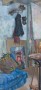 Interieur met doek Kunstwerk Interieur met doek