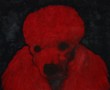 Red Poodle Kunstwerk Red Poodle