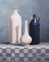 Blauw en wit Kunstwerk Blauw en wit