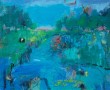 Blue Landscape Kunstwerk Blue Landscape